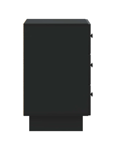 Armadio da Notte Nero 43 x 41 x 66,5 cm Legno ingegnerizzato