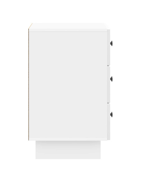 Armadio da Notte con cassetto Bianco Lucido 43 x 41 x 66,5 cm