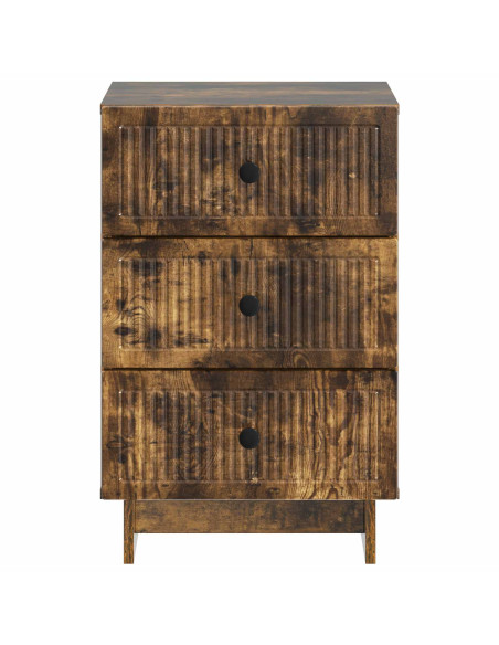 Armadio da Notte con cassetto Rovere Fumo 43 x 41 x 66,5 cm