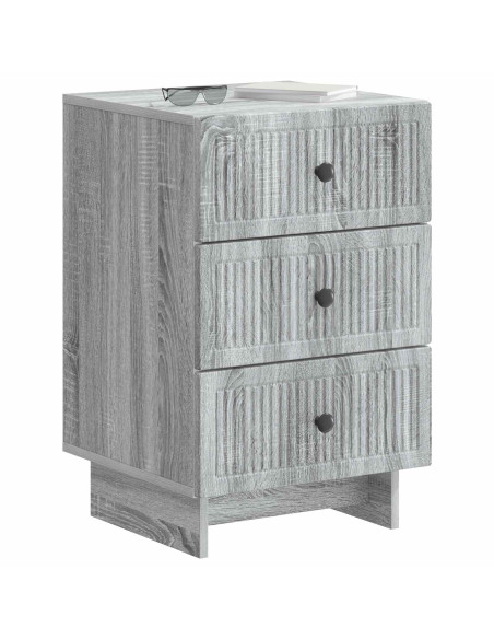 Armadio da Notte con cassetto Grigio Sonoma 43 x 41 x 66,5 cm