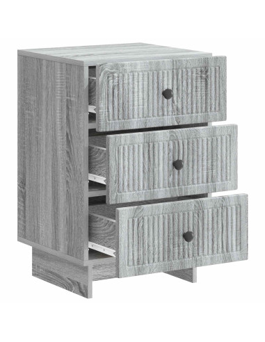 Armadio da Notte con cassetto Grigio Sonoma 43 x 41 x 66,5 cm