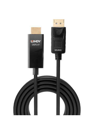Lindy 40924 cavo e adattatore video 0,5 m DisplayPort HDMI tipo A (Standard) Nero