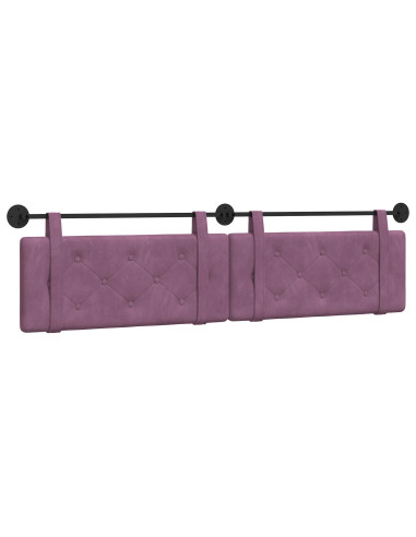 Testata appesa Montaggio a parete Viola 210 x 55 x 5 cm Velluto
