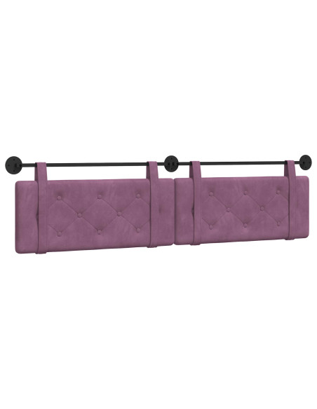 Testata appesa Montaggio a parete Viola 210 x 55 x 5 cm Velluto