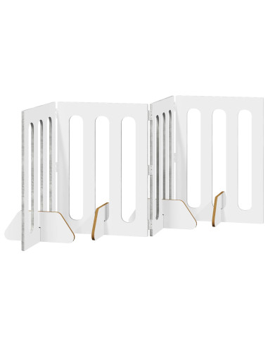 Recinto pieghevole per animali 4 pcs Grigio Cemento