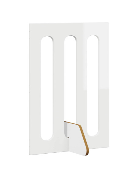 Recinto pieghevole per animali 2 pcs Bianco Lucido
