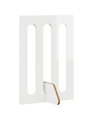 Recinto pieghevole per animali 4 pcs Bianco Lucido