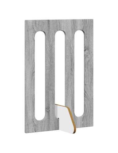 Recinto pieghevole per animali 4 pcs Sonoma grigia