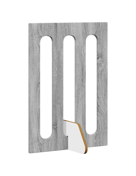 Recinto pieghevole per animali 4 pcs Sonoma grigia