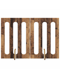 Recinto pieghevole per animali 2 pcs Legno di quercia 2