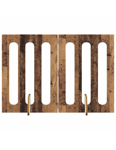 Recinto pieghevole per animali 2 pcs Legno di quercia