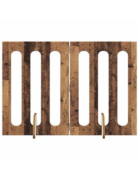 Recinto pieghevole per animali 2 pcs Legno di quercia
