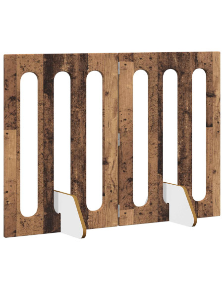 Recinto pieghevole per animali 2 pcs Legno di quercia
