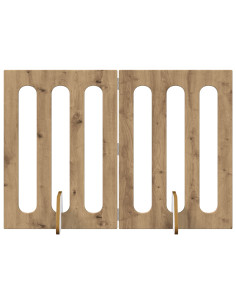 Recinto pieghevole per animali 2 pcs Rovere Artigianale 2