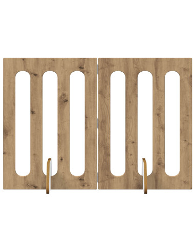 Recinto pieghevole per animali 2 pcs Rovere Artigianale