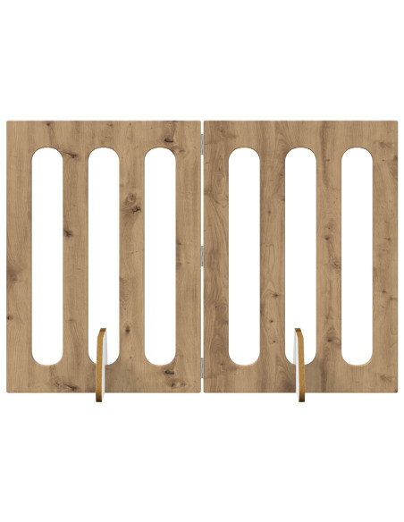 Recinto pieghevole per animali 2 pcs Rovere Artigianale