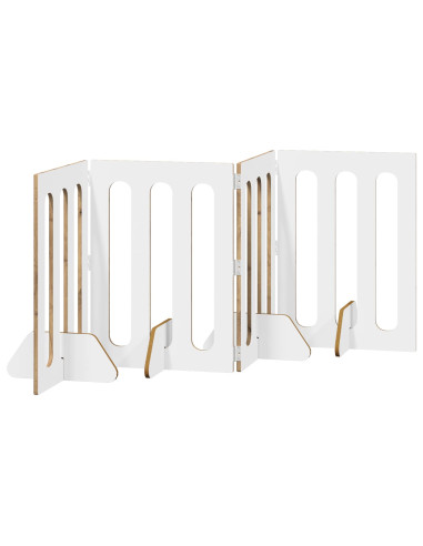 Recinto pieghevole per animali 4 pcs Rovere Artigianale