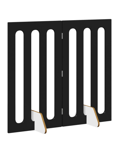 Recinto pieghevole per animali 2 pcs Rovere Nero