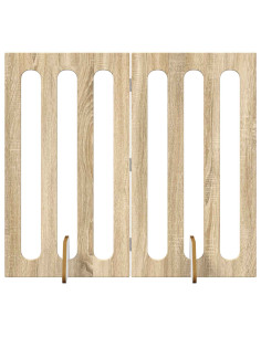 Recinto pieghevole per animali 2 pcs Rovere Sonoma 2