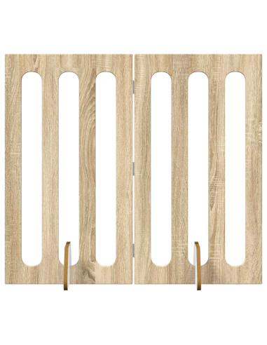 Recinto pieghevole per animali 2 pcs Rovere Sonoma