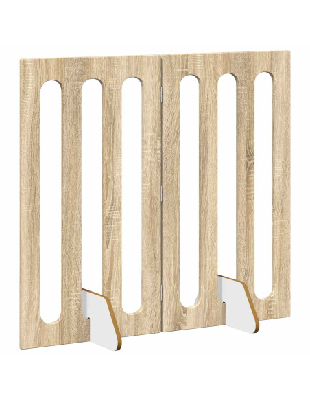 Recinto pieghevole per animali 2 pcs Rovere Sonoma