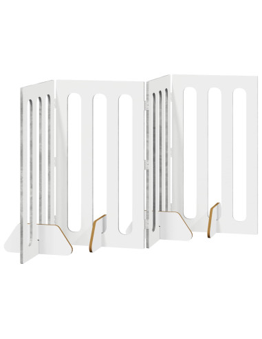 Recinto pieghevole per animali 4 pcs Grigio Cemento