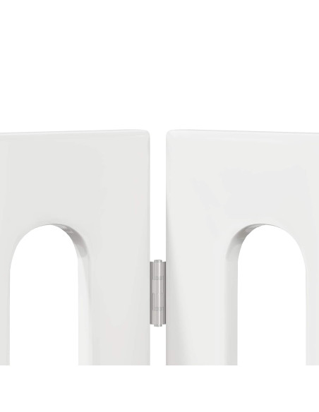 Recinto pieghevole per animali 2 pcs Bianco Lucido