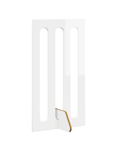 Recinto pieghevole per animali 4 pcs Bianco Lucido