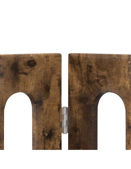 Recinto pieghevole per animali 2 pcs Quercia Affumicata