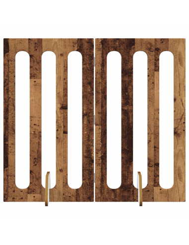 Recinto pieghevole per animali 2 pcs Legno di quercia