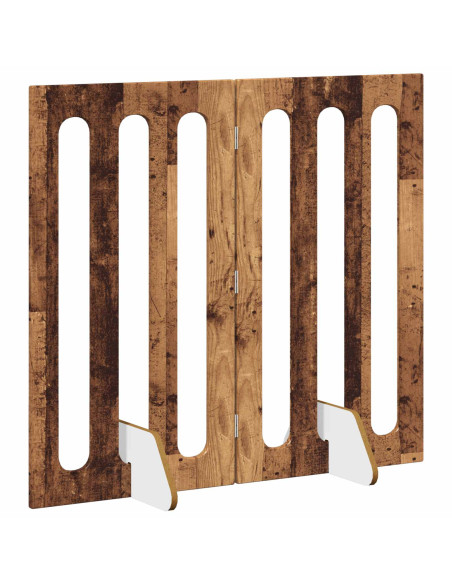 Recinto pieghevole per animali 2 pcs Legno di quercia