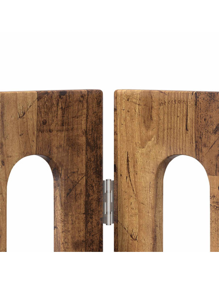 Recinto pieghevole per animali 2 pcs Legno di quercia