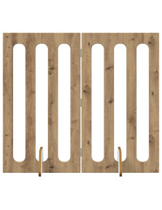 Recinto pieghevole per animali 2 pcs Rovere Artigianale 2