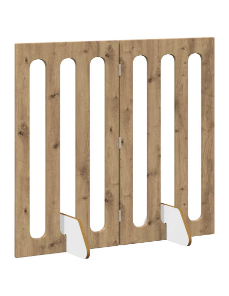 Recinto pieghevole per animali 2 pcs Rovere Artigianale