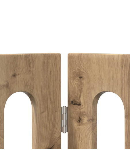 Recinto pieghevole per animali 2 pcs Rovere Artigianale