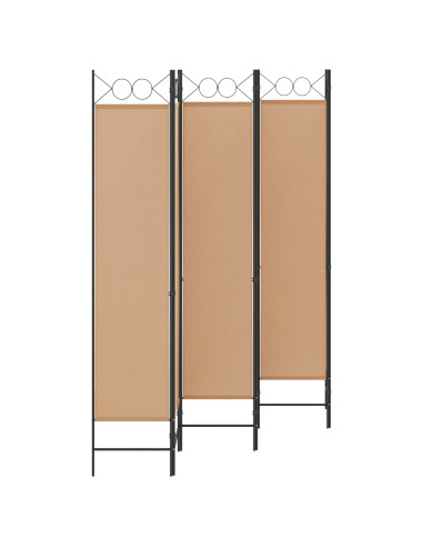 Divisore per Stanza a 6 Pannelli Beige 240 x 200 cm Tessuto
