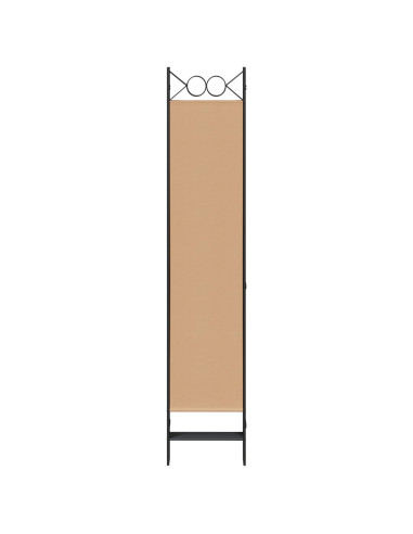 Divisore per Stanza a 6 Pannelli Beige 240 x 200 cm Tessuto