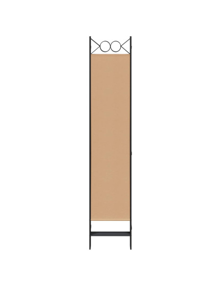Divisore per Stanza a 6 Pannelli Beige 240 x 200 cm Tessuto