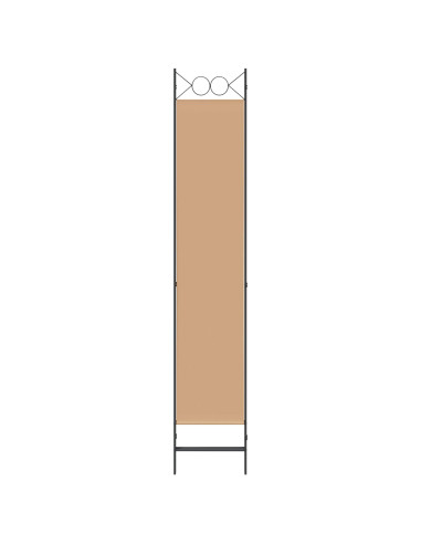 Paravento a 3 pannelli Beige 120 x 220 cm Tessuto