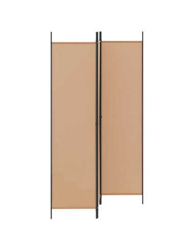 Paravento a 3 pannelli Beige 150 x 200 cm Tessuto