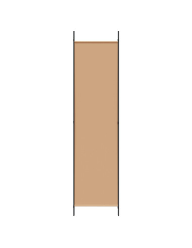 Paravento a 3 pannelli Beige 150 x 200 cm Tessuto