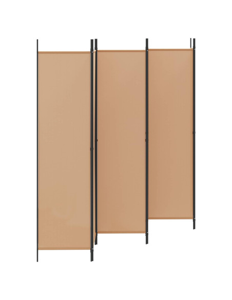 Divisore per Stanza a 6 Pannelli Beige 300 x 200 cm Tessuto