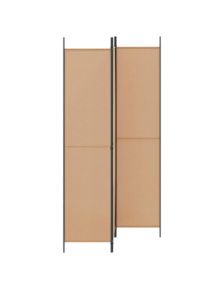 Paravento a 3 pannelli Beige 150 x 220 cm Tessuto