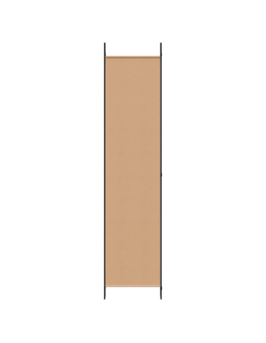Paravento a 4 Pannelli Beige 200 x 220 cm Tessuto