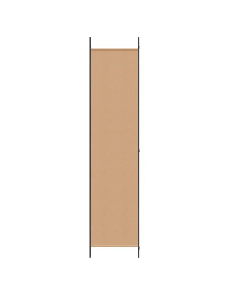 Paravento a 4 Pannelli Beige 200 x 220 cm Tessuto