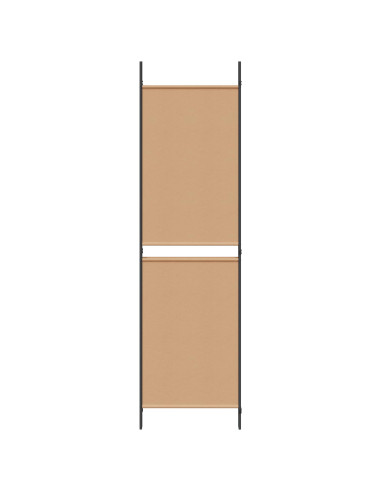 Paravento a 3 pannelli Beige 150 x 180 cm Tessuto