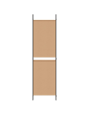Paravento a 4 pannelli Beige 200 x 180 cm Tessuto