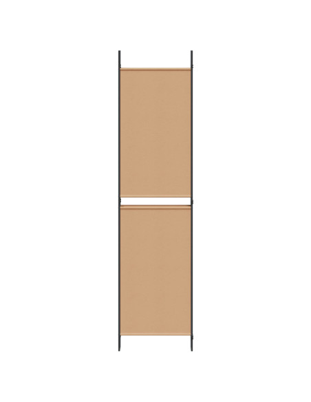 Pannello divisorio a 5 parti Beige 250 x 200 cm Tessuto