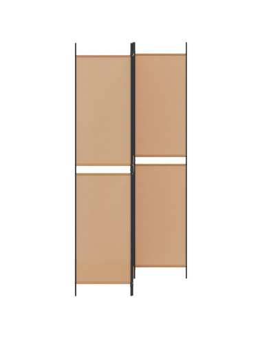 Pannello Divisorio a 3 Pannelli Beige 150 x 220 cm Tessuto
