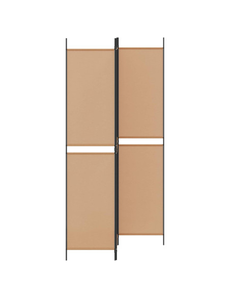 Pannello Divisorio a 3 Pannelli Beige 150 x 220 cm Tessuto